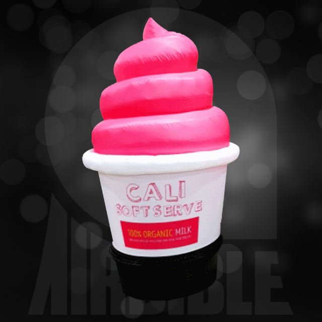 높이 1.5~2.1미터 / 아이스크림5 (핑크) / 빙과 입간판 / 아이스크림 가게 간판