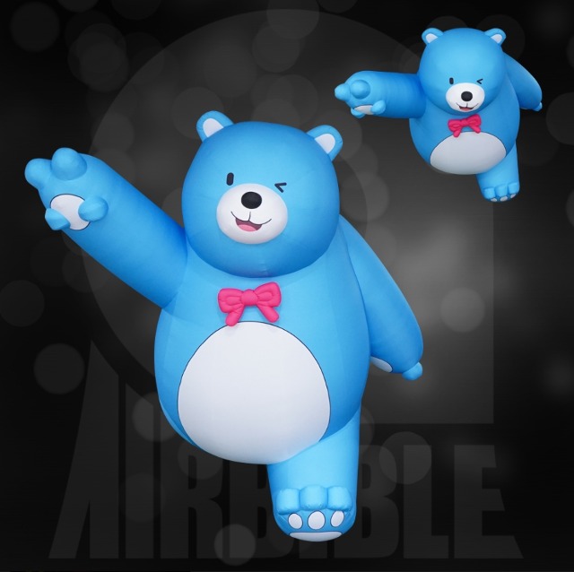 4미터 빅토리 블루베어 곰 캐릭터 조형물